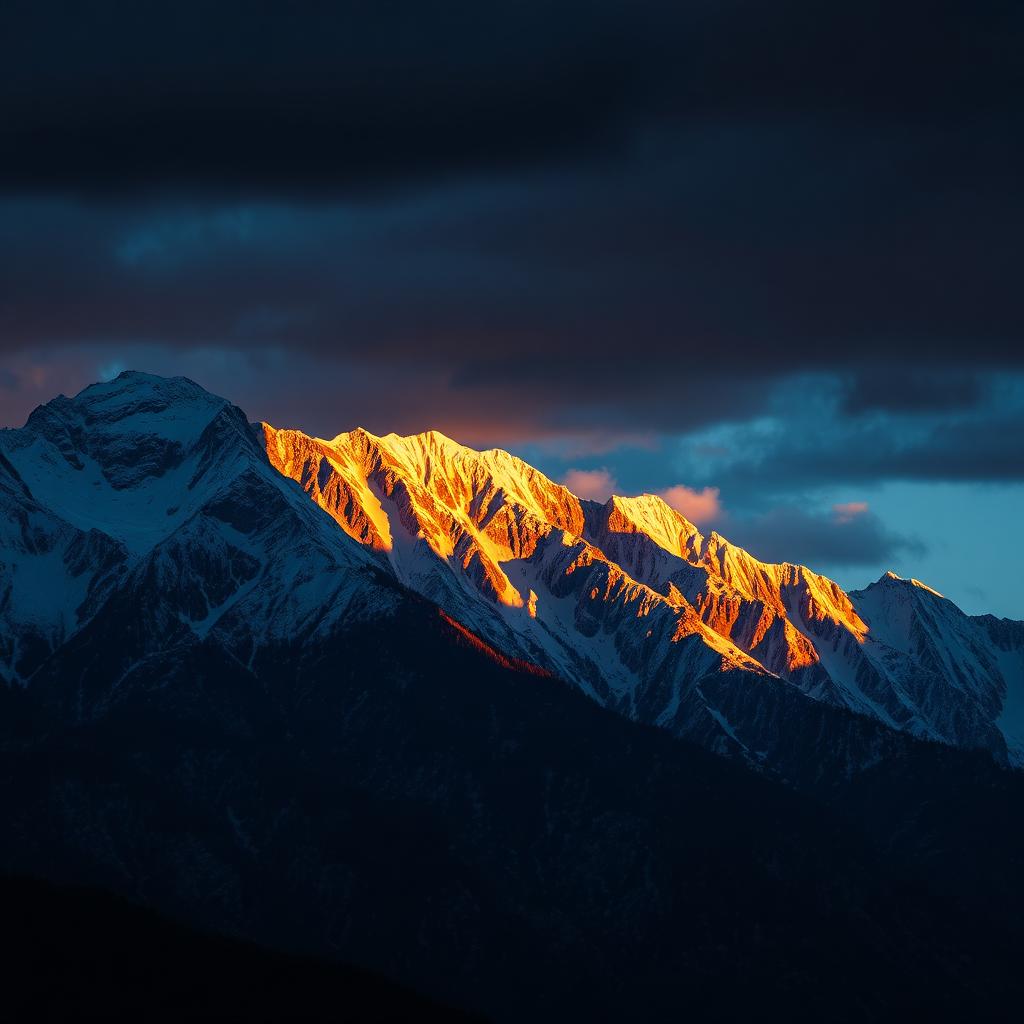 Pamir mountains at sunrise